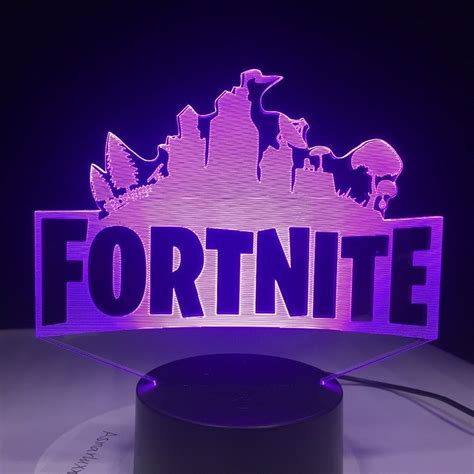 3D Lamp LED Fortnite Souvenir Chug Jug Changeable Mood Lamp 7 Color ...