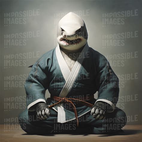 Karate shark - Impossible Images - Unique stock images for commercial use.