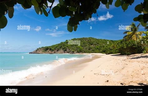 Happy Bay beach in St Maarten in the Caribbean Stock Photo - Alamy