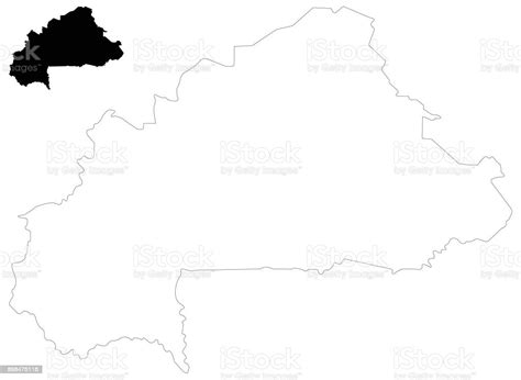 Burkina Faso Map Stock Illustration - Download Image Now - Africa, Burkina Faso, Cartography ...