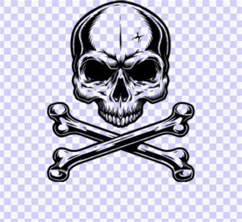 Grunge Skull Cross and bones Skull SVG Download Cut File Skull | Etsy