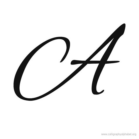 Calligraphy Alphabets A | Lettering alphabet, Cursive letters alphabet, Calligraphy alphabet