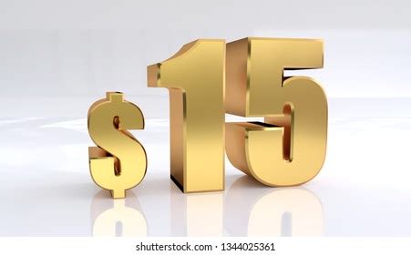 15 Dollar Price Symbol Red Text Stock Illustration 1344025361 ...