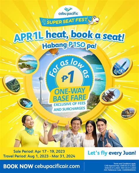 Cebu Pacific April Piso Fare Promo (April 17, 2023) - Cebu Pacific ...