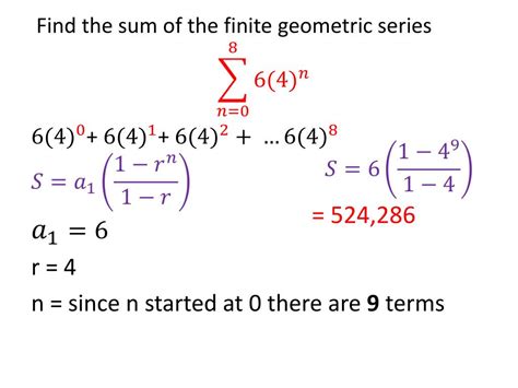 PPT - 6.3 Geometric Series PowerPoint Presentation, free download - ID:2666660