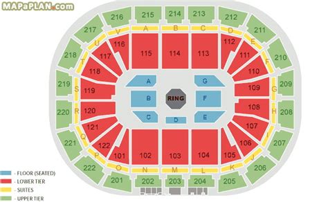 Manchester AO Arena seating plan - UFC seating plan of MEN arena