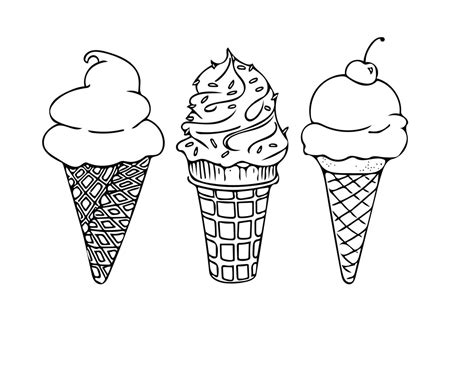 15 best free printable ice cream coloring pages online coloringpage - i is for ice cream ...