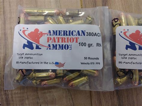 380 ACP Ammo | American Patriot Ammo