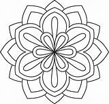 Easy Mandala Coloring Pages With Flower Patterns  Abstract coloring sketch template