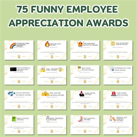 Funny Employee Appreciation Award Certificate, Recognition Award for ...