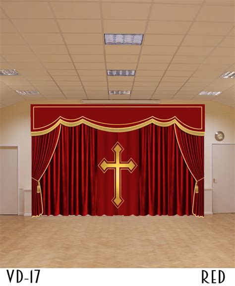 Church Curtains - Custom Stage Drapery