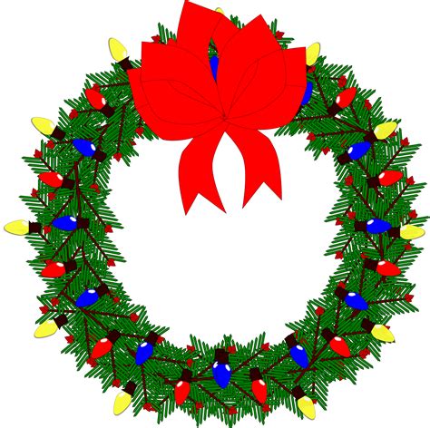 christmas wreath transparent background - Clip Art Library