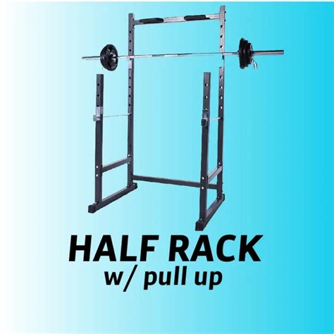 Half Squat Rack With Pull Up bar and Safety Bars Half CageEHB | Lazada PH