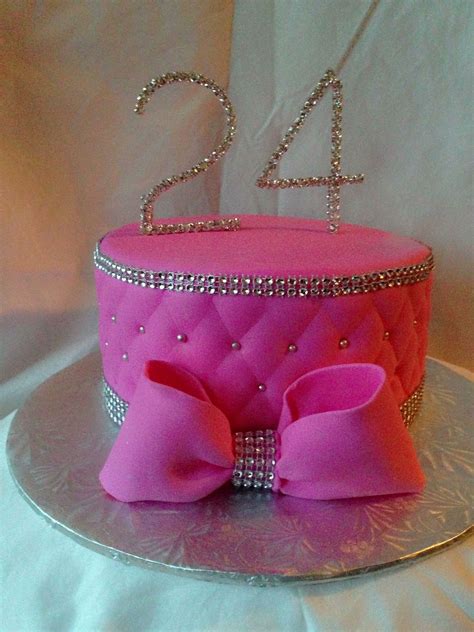 Pink bling cake | Bling cakes, Pink bling, 30th birthday