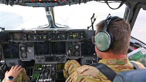 U.S. Air Force C-17 Globemaster III Take Off, Cockpit View • Joint Base ...