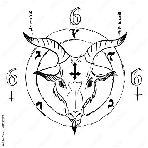 Baphomet Goat Head