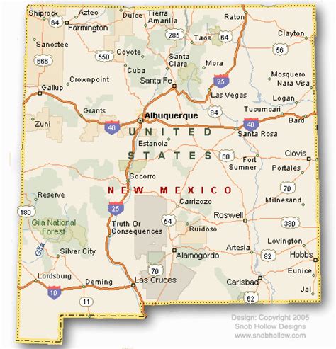 New Mexico State Map Images - Printable Map