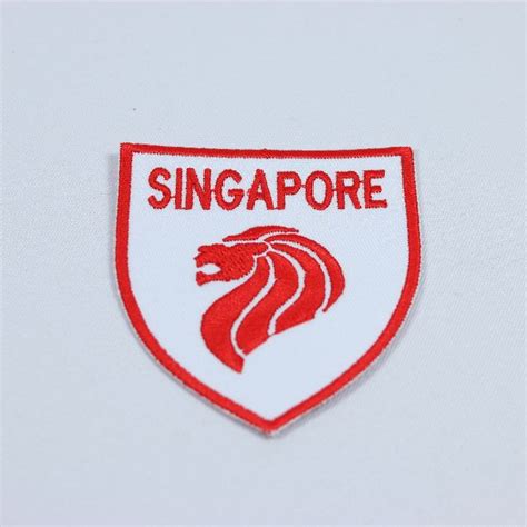 Singapore Lion Head Patch (Iron-on), Design & Craft on Carousell