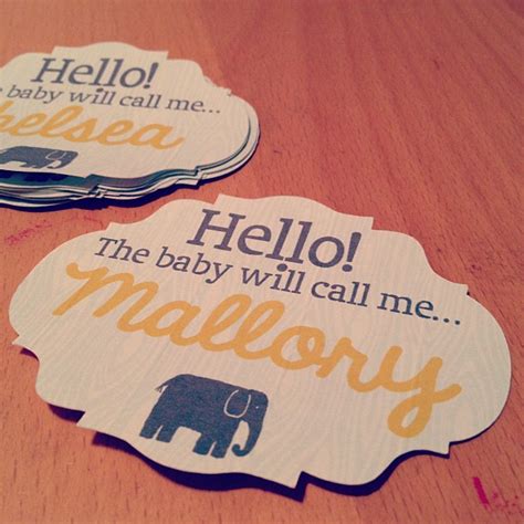 Baby shower name tags... | Flickr - Photo Sharing!