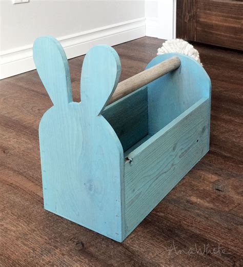 Ana White | Wood Easter Basket Bunny Shaped Trug - DIY Projects