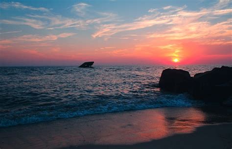 Sunset Beach Cape May Nj Stock Photo - Download Image Now - iStock