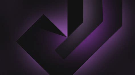 Violet, Dark background, Black, 4K, 4K, Shapes, Geometric, HD, Purple, Gradient HD Wallpaper