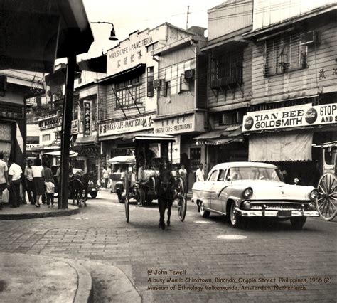 A busy Manila Chinatown, Binondo, Ongpin Street, Philippines, 1965 (2) - a photo on Flickriver