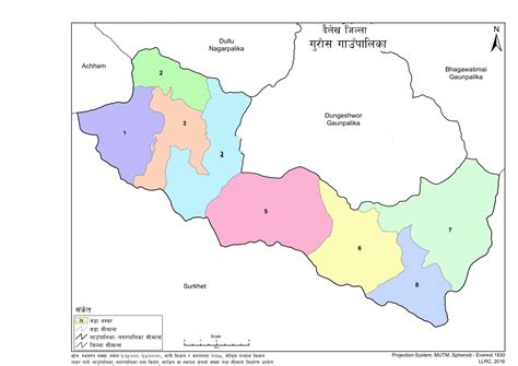 Map of Gurans Rural Municipality, Dailekh, Nepal – Nepal Archives