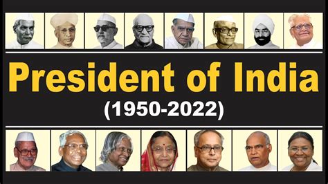 List of PRESIDENT OF INDIA : 1950-2022 I भारत के राष्ट्रपति I PRESIDENT ...