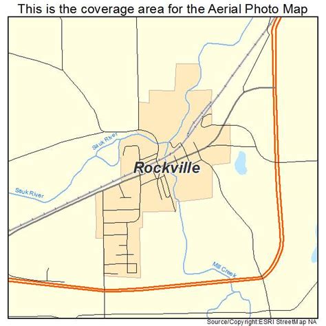 Aerial Photography Map of Rockville, MN Minnesota