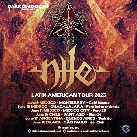 Nile confirma tour na América Latina com única apresentação no Brasil - Agenda Metal