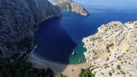 4K Aerial View of Beautiful Beach and Cove Captured with Drone Cam ...