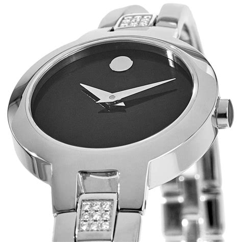 Movado Amorosa Black Museum Diamond Women's Watch 0607154