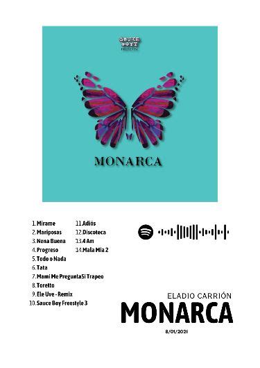 Monarca, Eladio carrión en 2024 | Póster de la tipografía, Portadas de discos de fotos, Álbumes ...