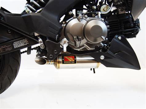 Kawasaki Z125 Exhaust | Z125 Slip-On Exhaust | Competition Werkes