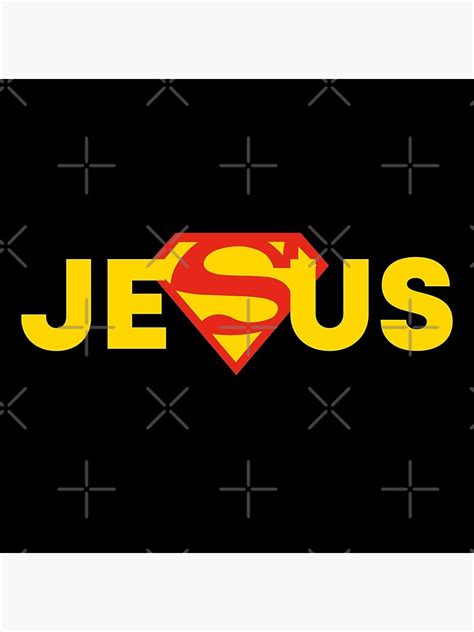 "Jesus is my superhero" Poster by Introvertz | Redbubble