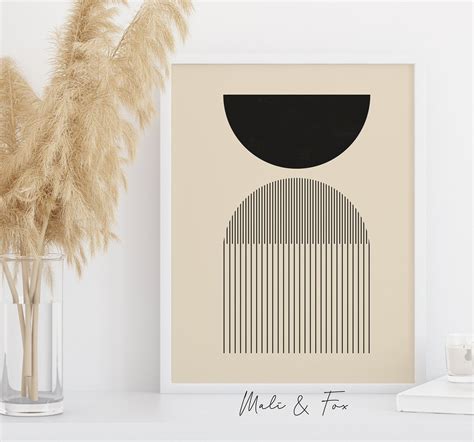 Scandinavian Art Minimalist Print Bedroom Wall decor Neutral | Etsy