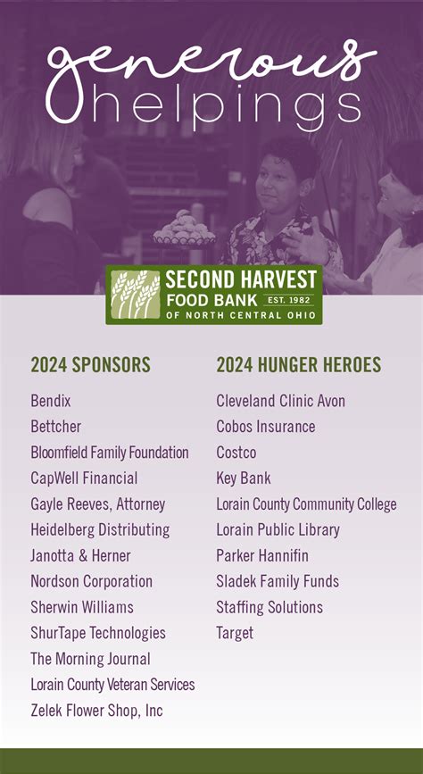 Second Harvest Food Bank of North Central Ohio: Generous Helpings