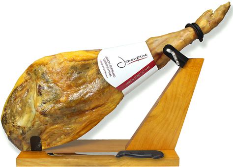 Buy Serrano Ham Duroc in from Spain 14.7-17 lb + Ham Stand + - Cured Spanish Jamon Made with ...