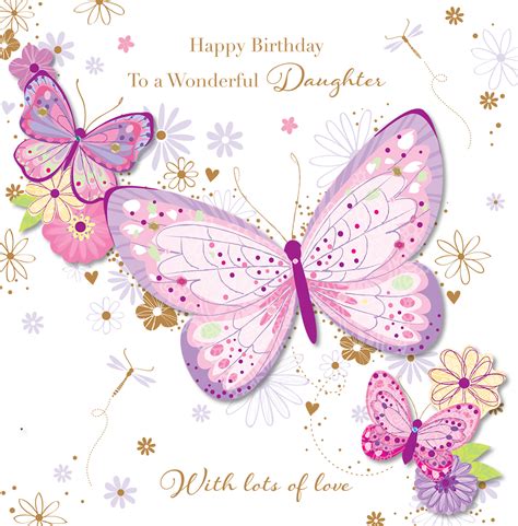 Wonderful Daughter Happy Birthday Greeting Card | Cards | Love Kates