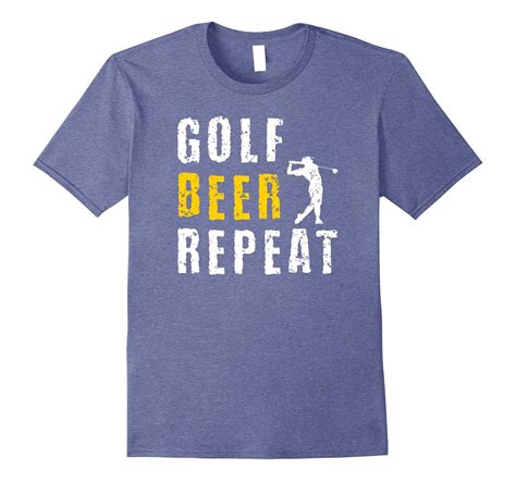 Golf Beer Repeat Funny Golfer T Shirt-T-Shirt – Managatee