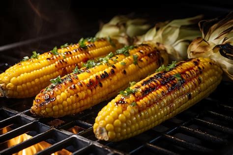 Premium AI Image | Corn on the grill summer bbq delight corn photography