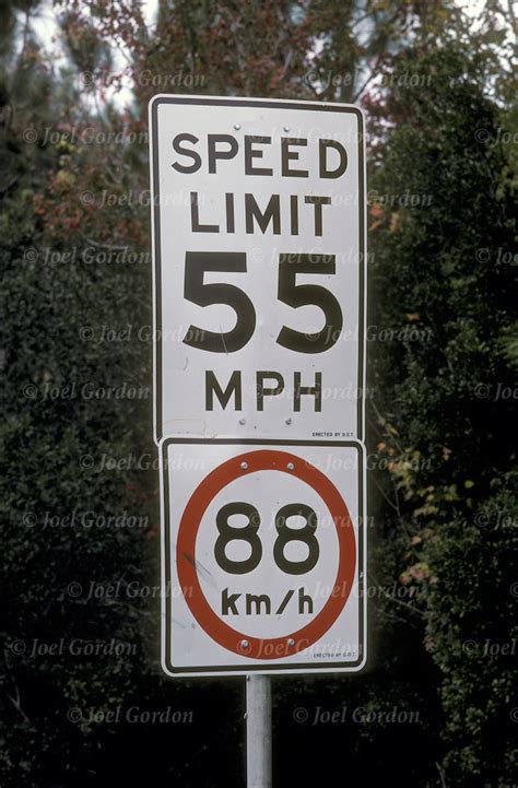 55 MPH Speed Limit Sign | Joel Gordon Photography