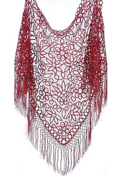 Soulmates Silk Crochet Shawl C302: French Novelty