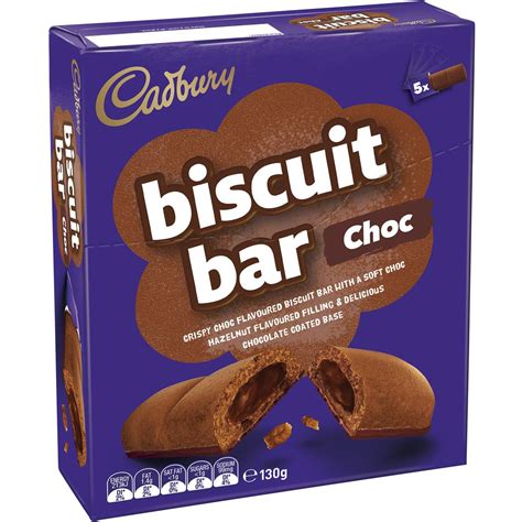 Cadbury Biscuit Bar Chocolate 130g | Woolworths