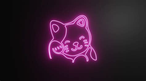 Cute Cat Neon Sign free 3D model | CGTrader