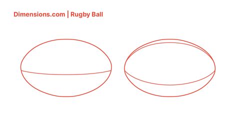 Rugby Ball Dimensions & Drawings | Dimensions.com