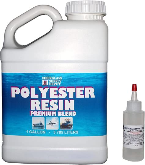 Polyester Resin w/hardener for laminating fiberglass mat, biaxle, cloth (GALLON) | eBay