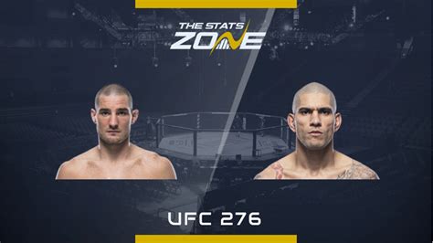 MMA Preview – Sean Strickland vs Alex Pereira at UFC 276 - The Stats Zone