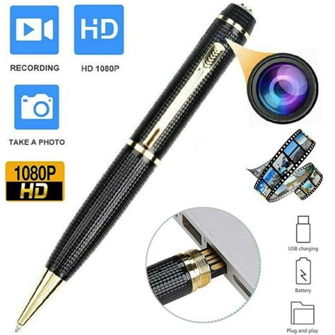 YouLoveIt Mini Camera Pen Spy Camera Pen 1080P HD Video Recorder Clip ...